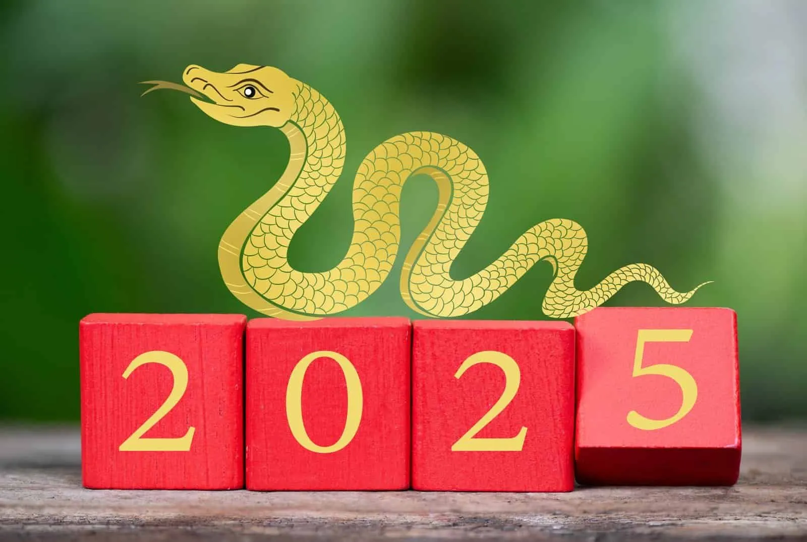 Chinese,New,Year,Text,On,Red,Wood,And,Year