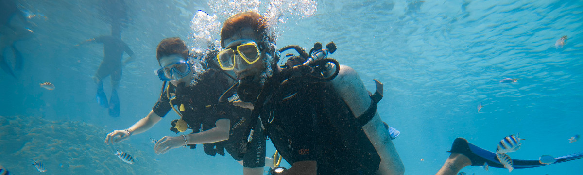 Scuba diving baptism on the Pearl of the Pacific